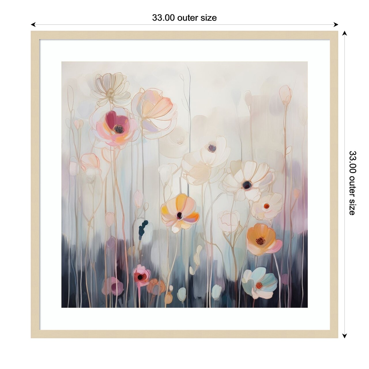 Spring Fling Flowers I by Irena Orlov Wood Framed Wall Art Print